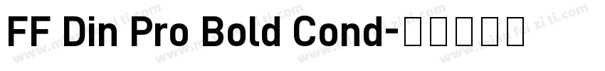 FF Din Pro Bold Cond字体转换